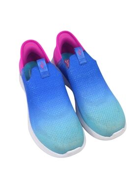 Skechers Ultra Flex 3.0 Slip-On Sneakers in Ombre Blue & Pink